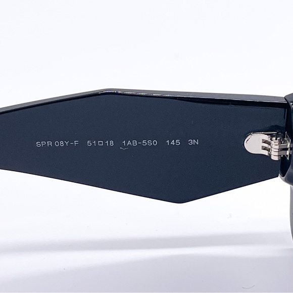 NEW PRADA PR08YSF 1AB5S0 WOMEN’S SUNGLASSES PRADA PR08YS BLACK SPR 08Y - Picture 10 of 12